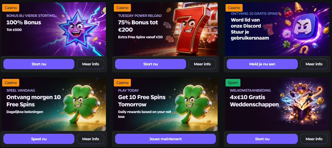 Wildies Casino Promoties en Sportbonussen